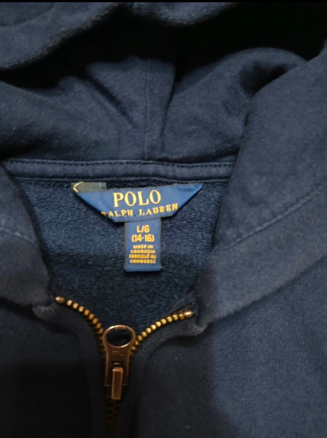 폴로 랄프로렌 키즈 네이비 후드집업 상품이미지4