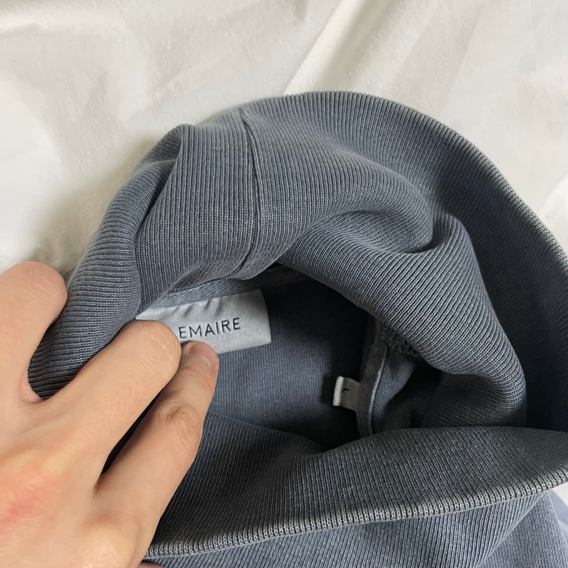 르메르 워시드 하이넥 코튼 탑 L 상품이미지2