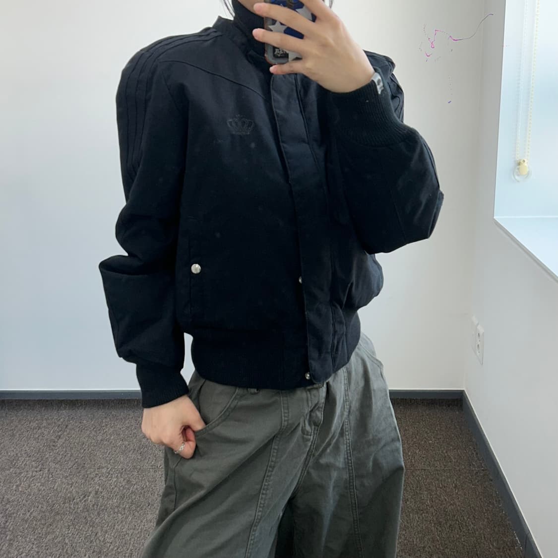 Adidas 아디다스 미시엘리엇 데드스탁 왕관 봄버 자켓 상품이미지2