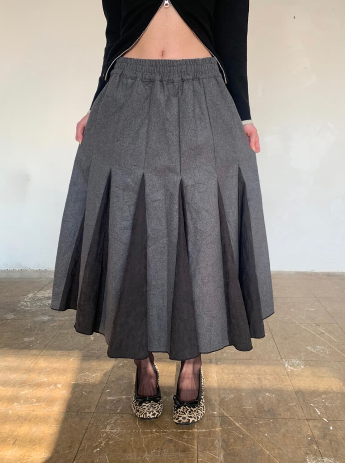 pleats skirt 상품이미지1