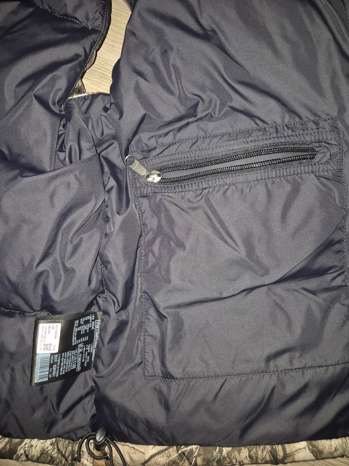 노스페이스 1996 눕시 RDS 다운 베스트 리얼트리 카모 패딩조끼 상품이미지10