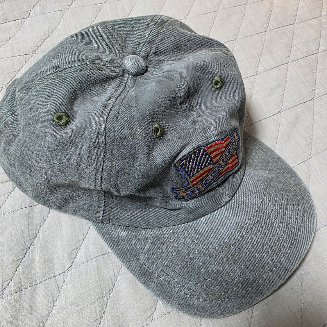 [OS] 빈티지 NRA 플래그 골든 이글 6패널 볼캡 ver 워싱 상품이미지1
