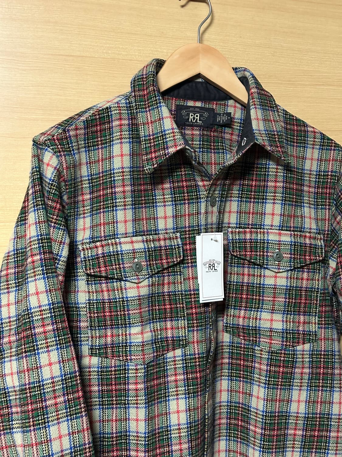 더블알엘  25 FW 더블알엘 플레이드 울 블렌드 트윌 셔츠 상품이미지7