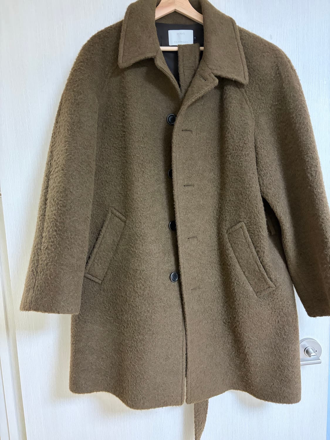 [M]아모멘토 알파카 래글런 코트 브라운 상품이미지2