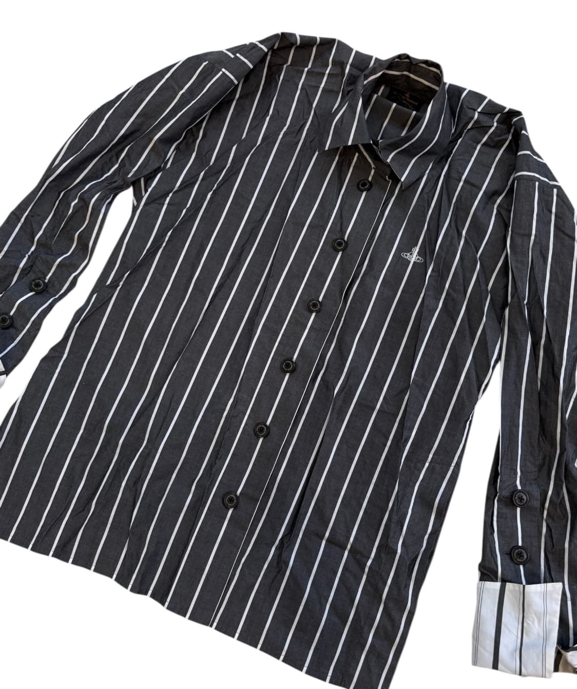 비비안 웨스트우드 스트라이프 비대칭 셔츠 상품이미지4