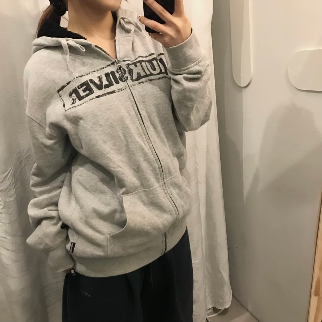 Quiksilver 퀵실버 오버핏 양털 후드집업 상품이미지1