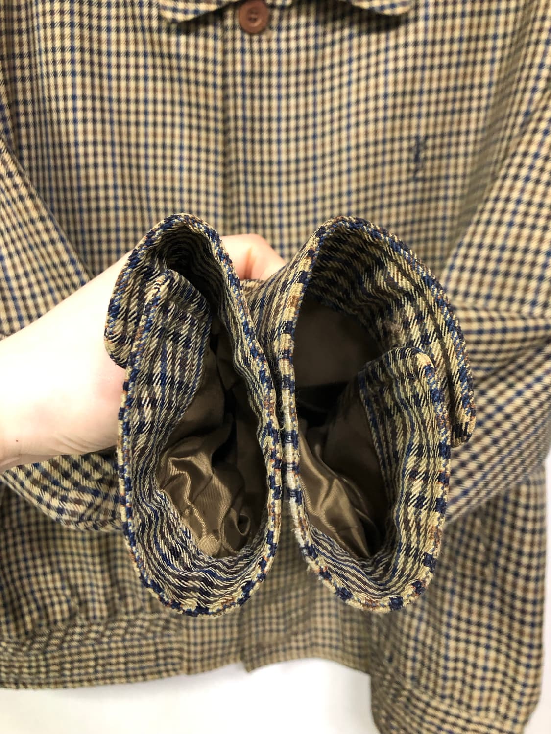 YSL 입생로랑 남성 오버핏 헤링턴 블루종 울 자켓 _ 카키 상품이미지4