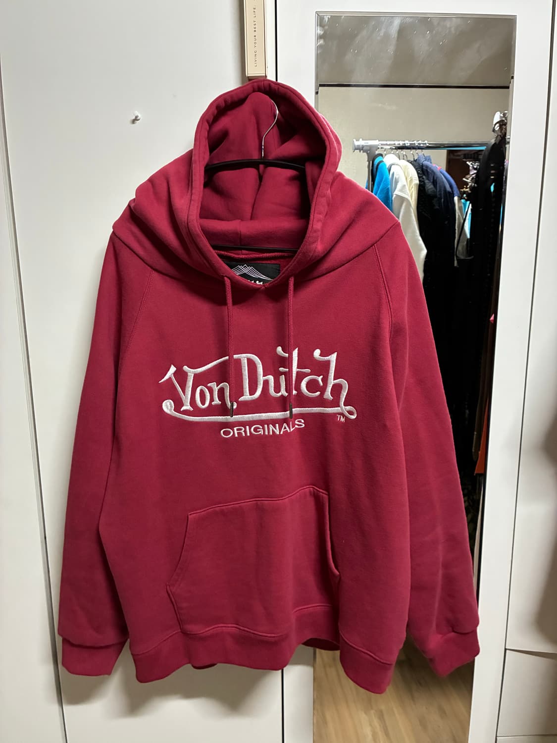 [새상품] 본더치 버건디 후드티 XL/105 상품이미지1
