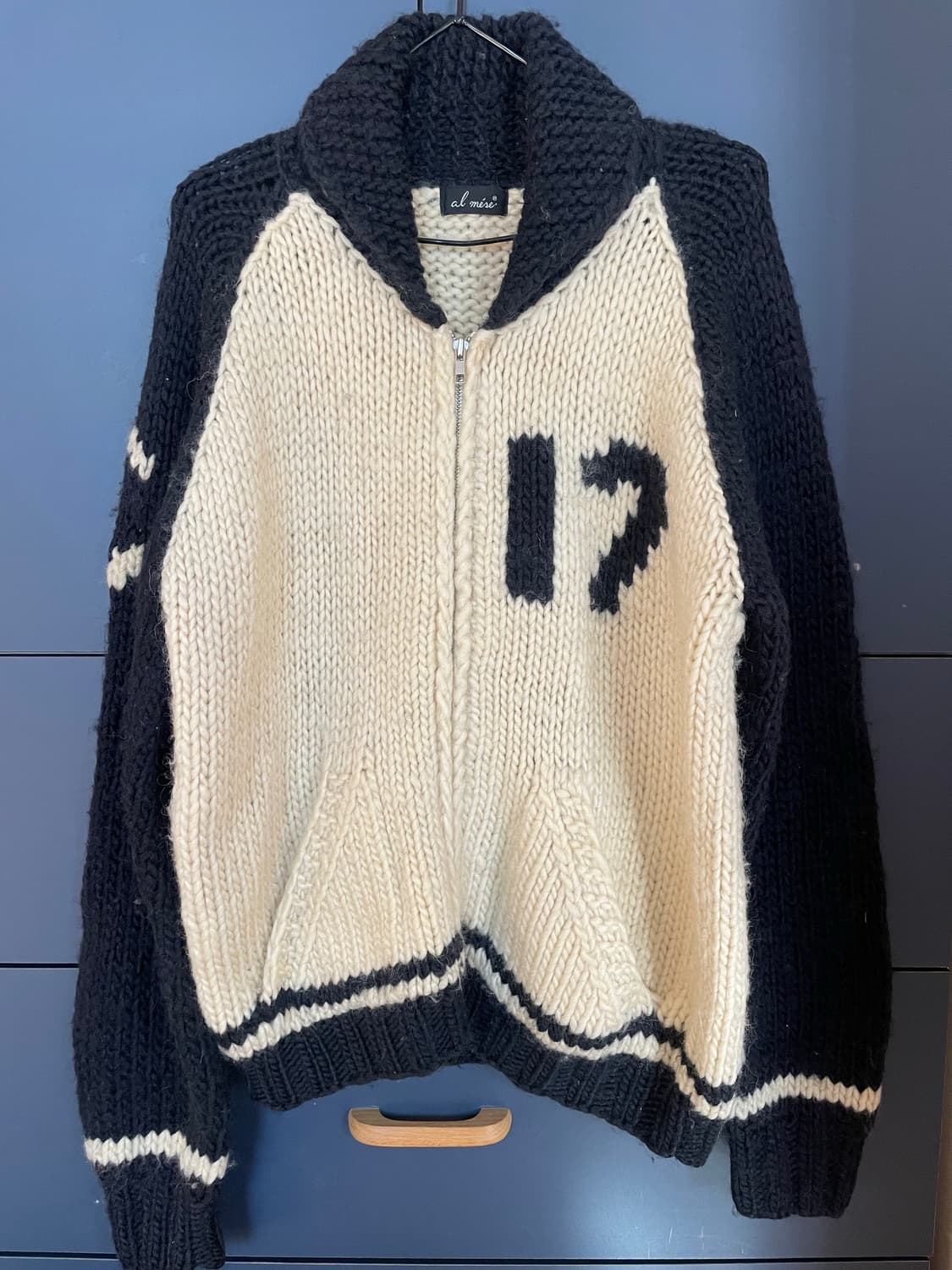 Al mese 코위찬 헤비울 니트 집업 상품이미지1