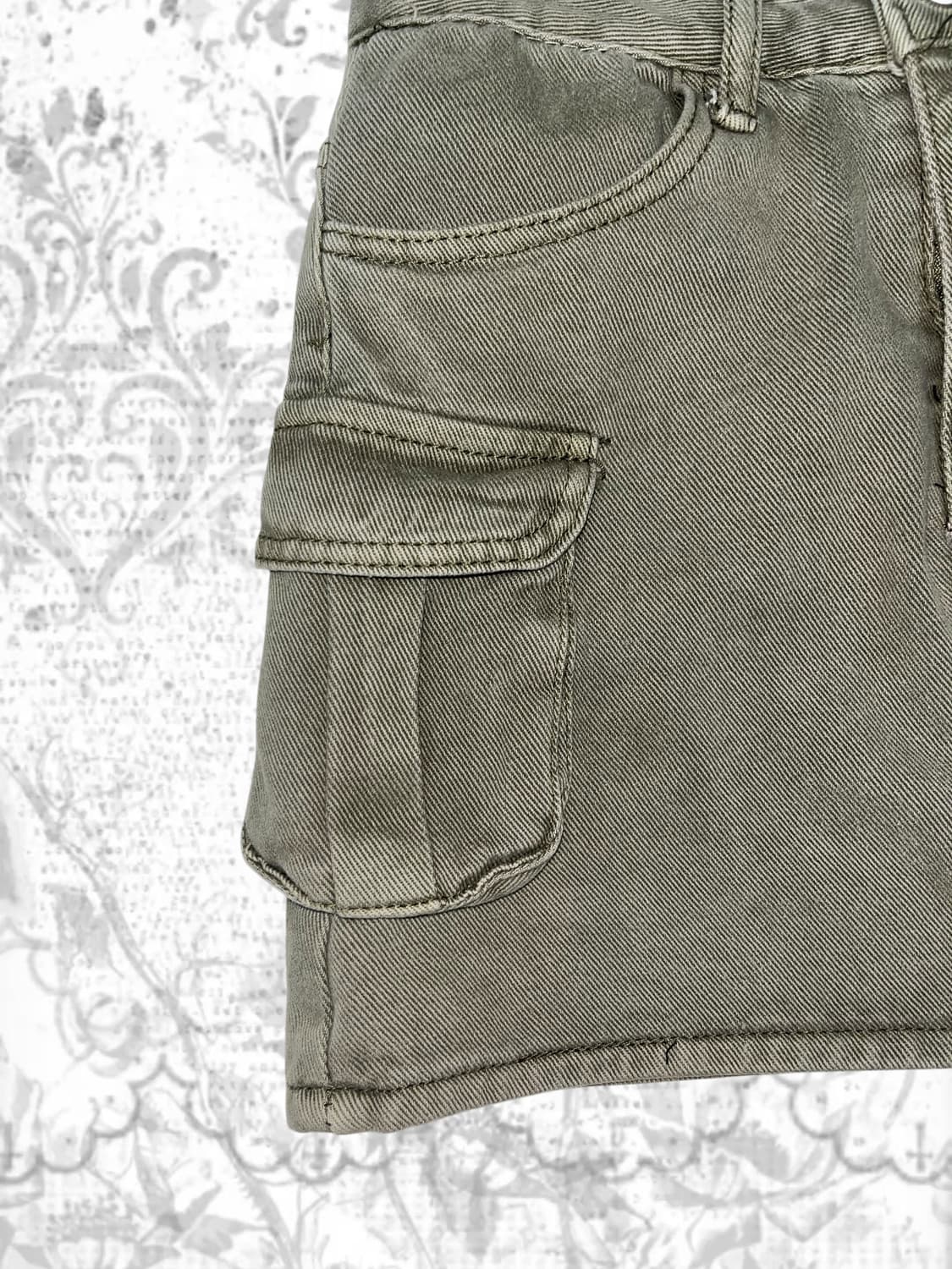 soldier cargo denim skirts 상품이미지2
