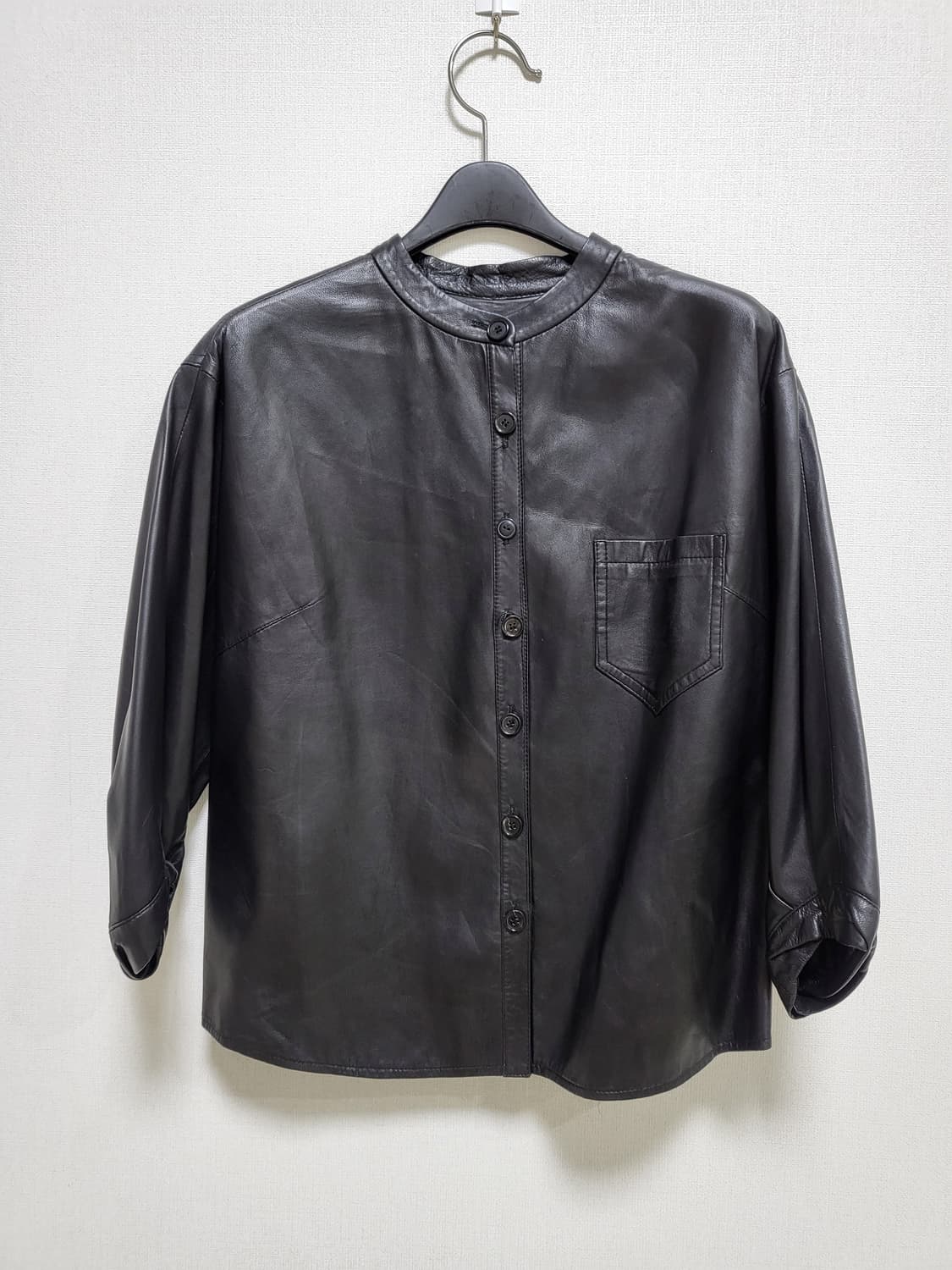 디젤 블랙 리얼가죽 셔츠 자켓 free 상품이미지1