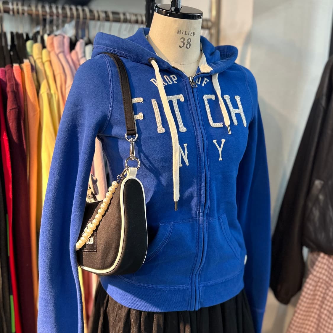 Abecrombie Blue Zip-Up Hoodie 상품이미지1