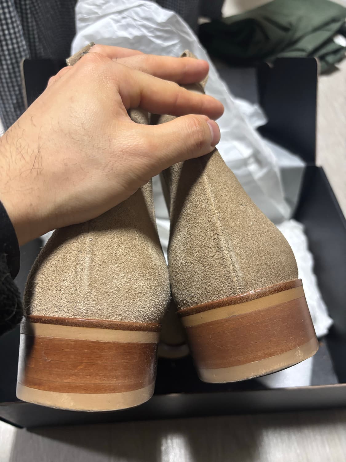 멜로스 스웨이드 첼시 부츠 260 팝니다. 상품이미지4