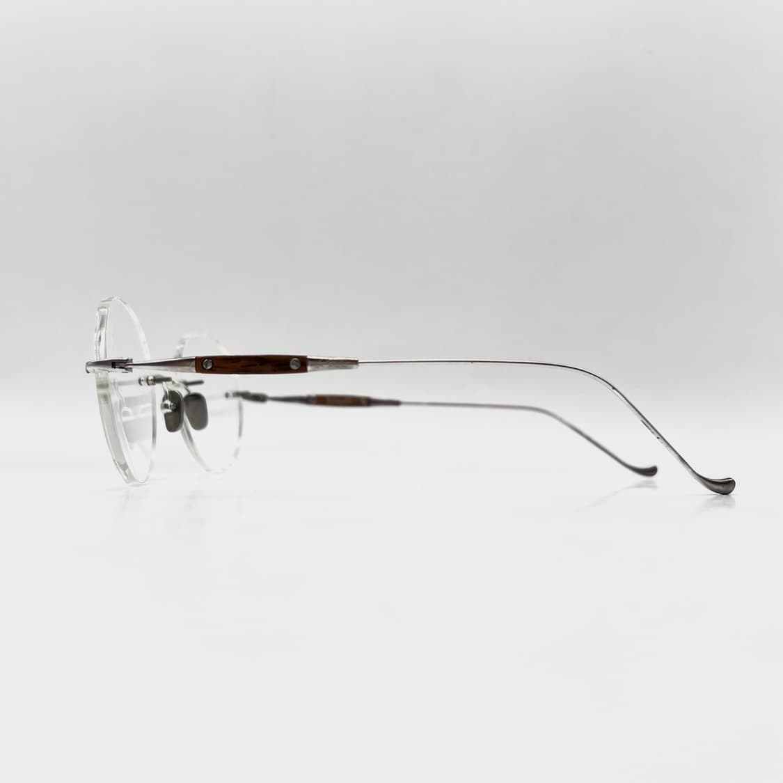 Mona.j 063A 무테 림리스 원형 써클 안경 상품이미지4