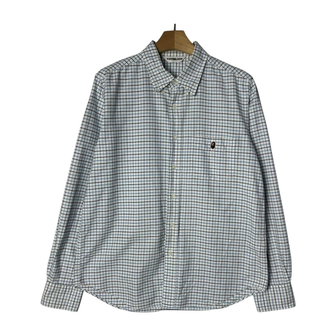 [A BATHING APE] 베이프 체크 버튼다운 셔츠 상품이미지1