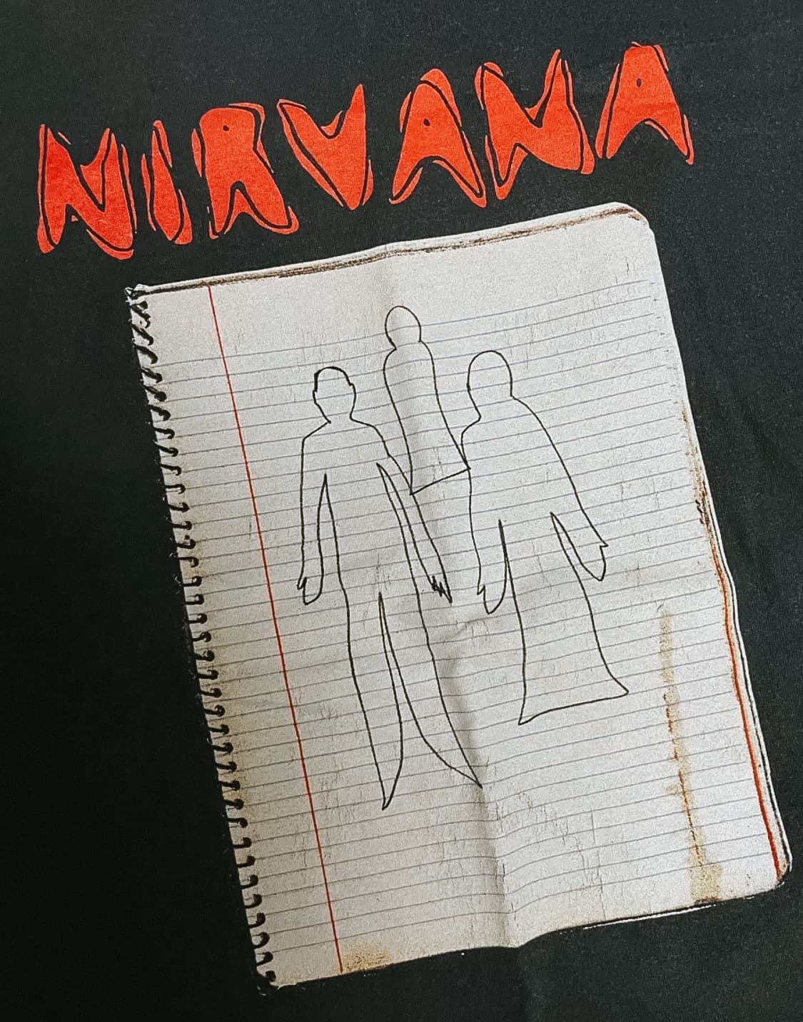 00s 빈티지 너바나 ghost notebook 티셔츠 상품이미지3