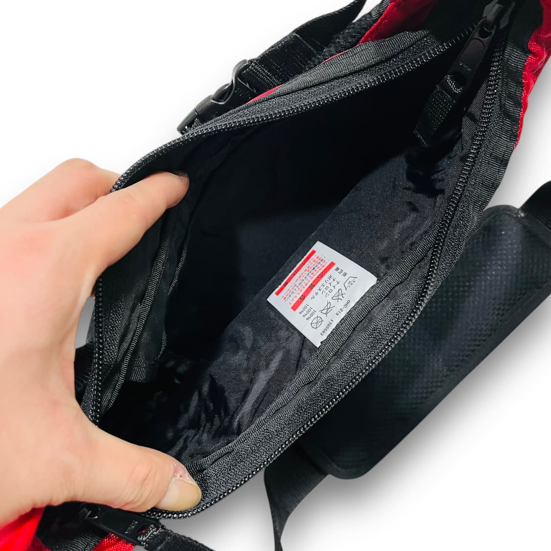 히스테릭 글래머 스펠 아웃 로고 레드 크로스백 상품이미지7