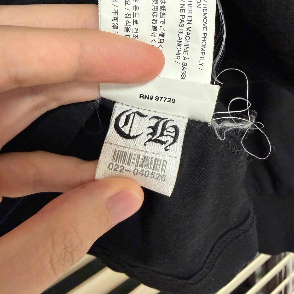 크롬하츠 라스베가스 플로랄 크로스 홀스슈 롱슬리브 긴팔 티셔츠 L 상품이미지10