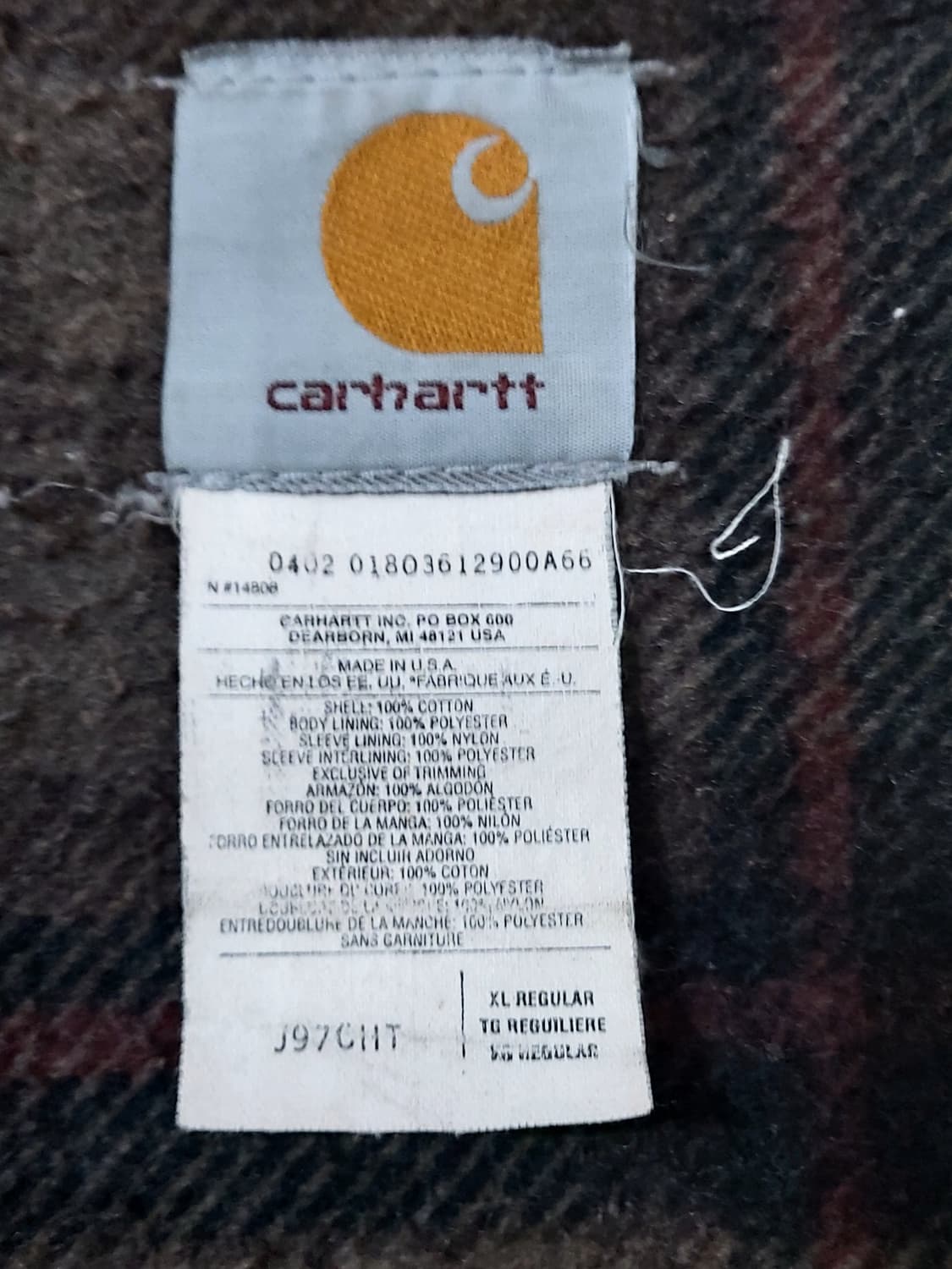 칼하트 J97 cht XL 상품이미지6