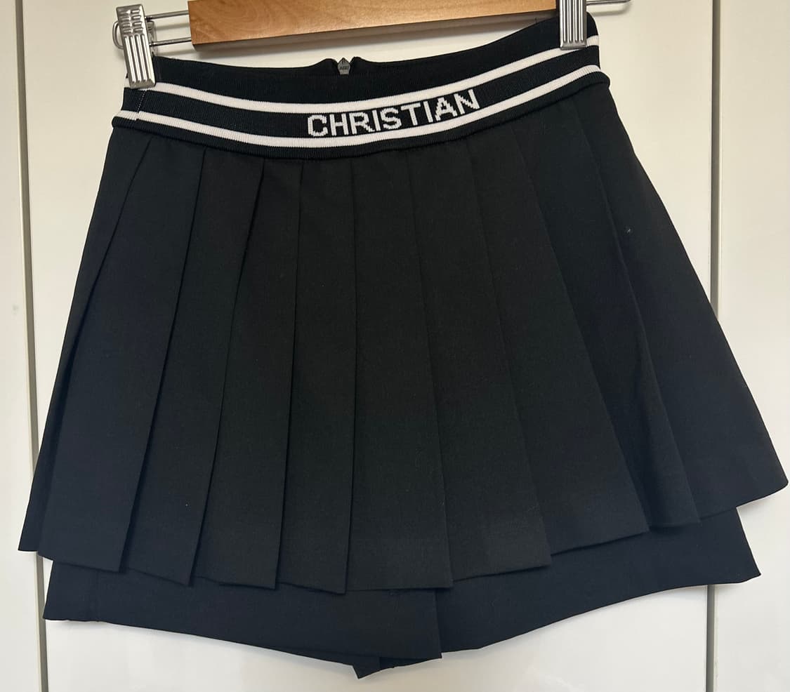 EMOTI 블랙 크롭 야구 점퍼 스커트바지세트 상품이미지5