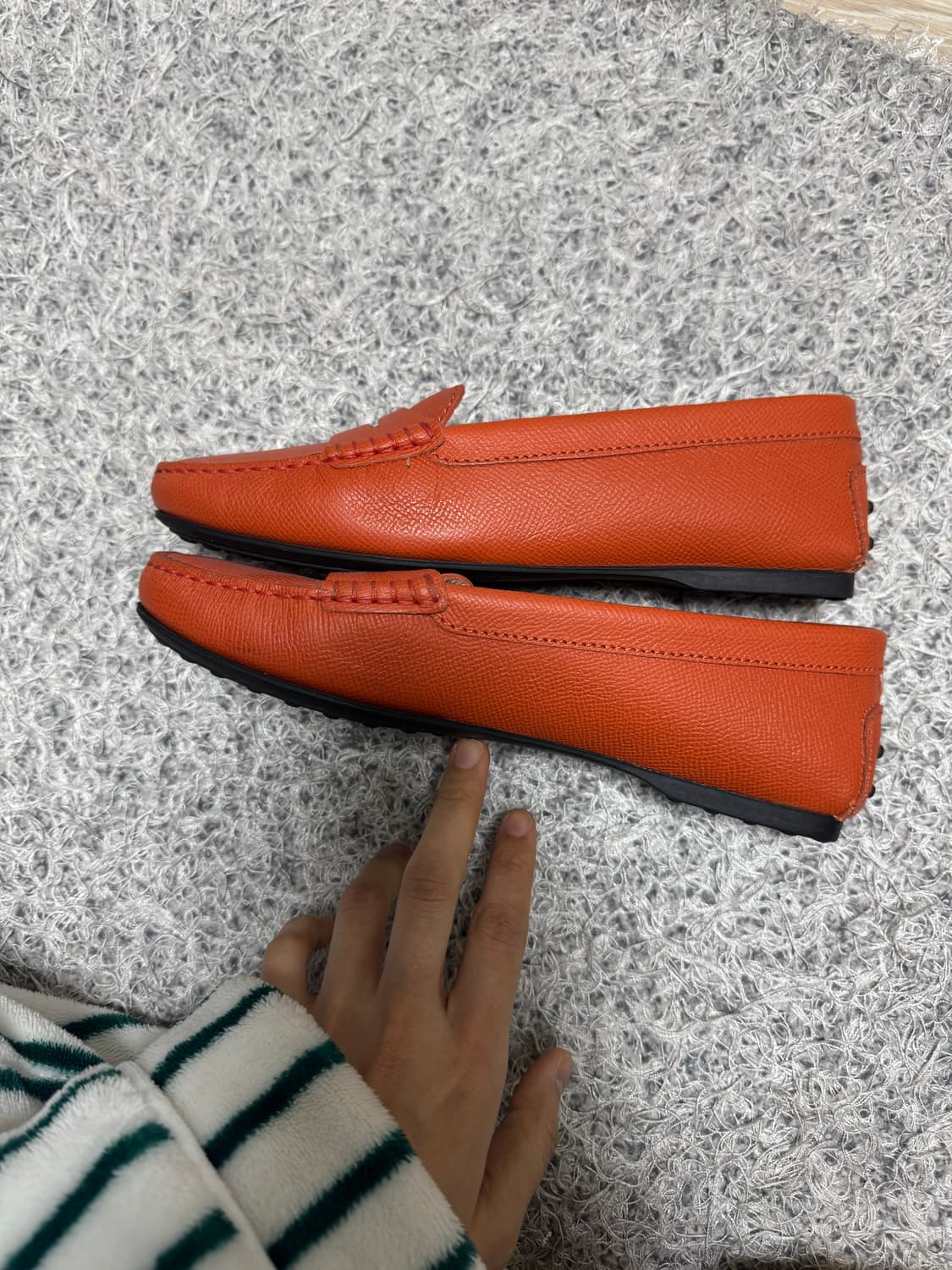 TOD'S 토즈 여성 드라이빙슈즈 로퍼 오렌지 37.5(245)사이즈 상품이미지6