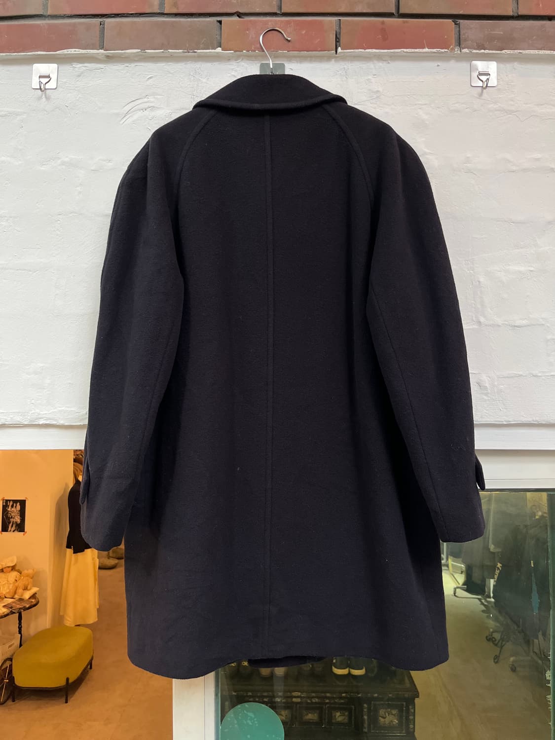 Taglinte Italy 울 혼방 네이비 싱글 코트 52 상품이미지10