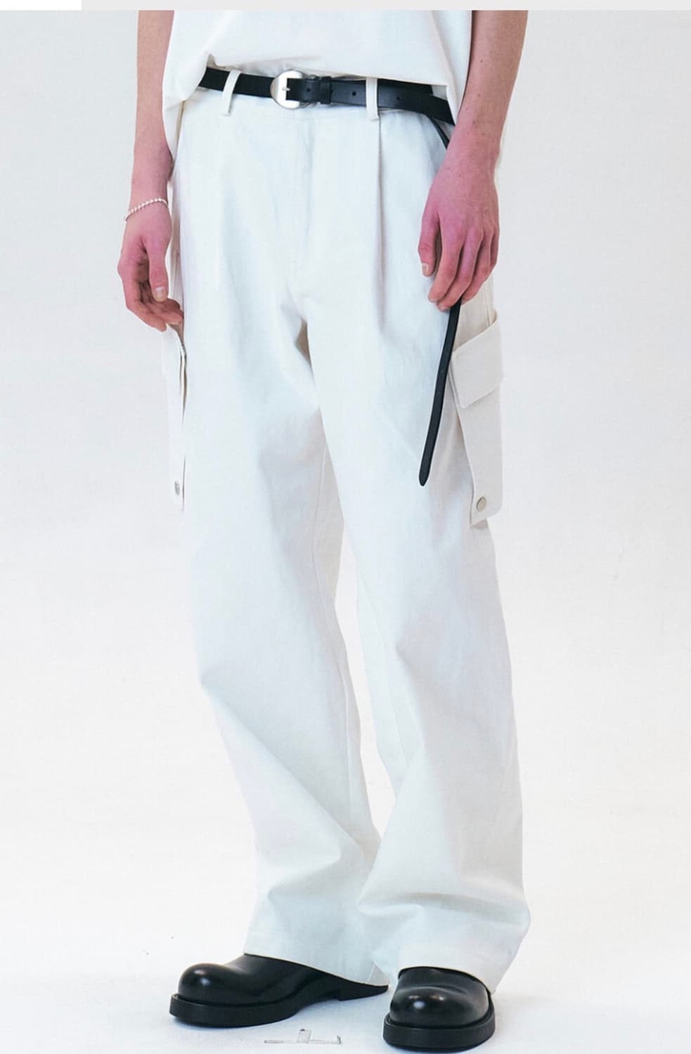 윈더 화이트 카고 새상품 M 상품이미지4