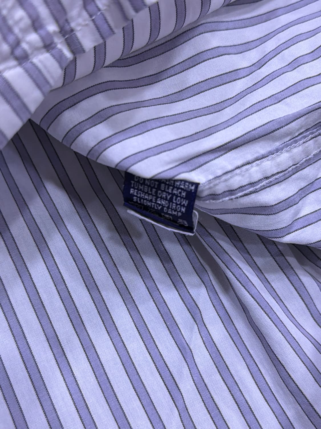 폴로 랄프로렌 커스텀핏 스트라이프 네이비 셔츠 M 상품이미지9