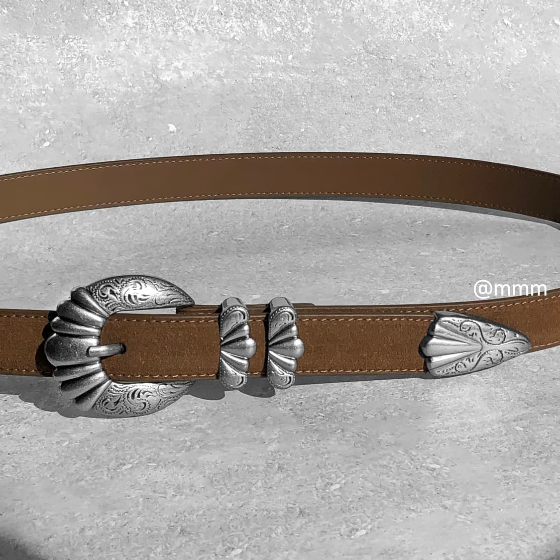 토닉 웨스턴 스웨이드 가죽 벨트 상품이미지7