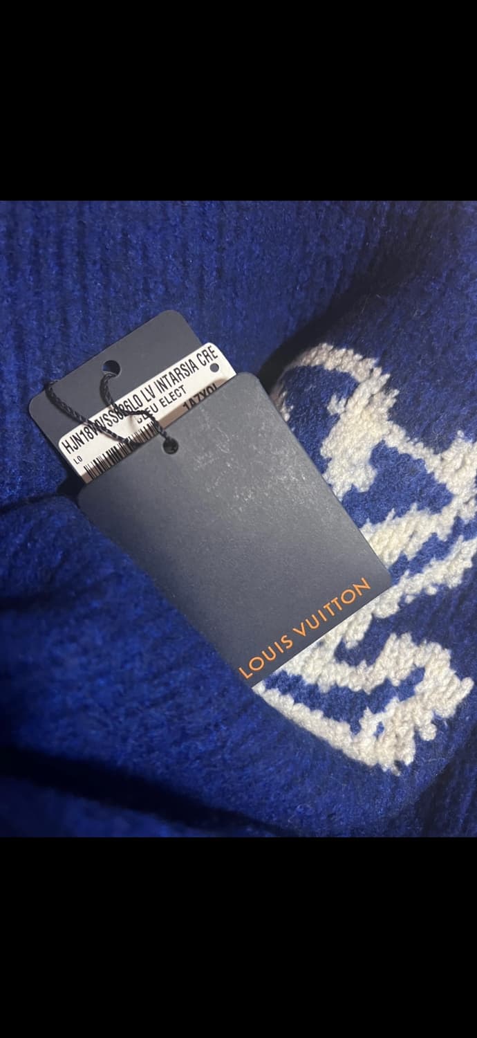 루이비통 인타르시아 니트 L 블루 상품이미지3