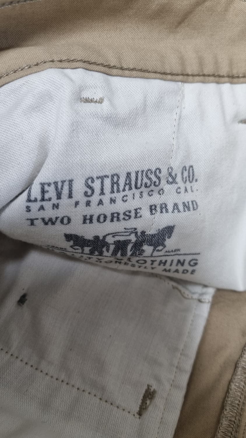 리바이스 화이트텝 면 반바지 허리단면43(33)  상품이미지5