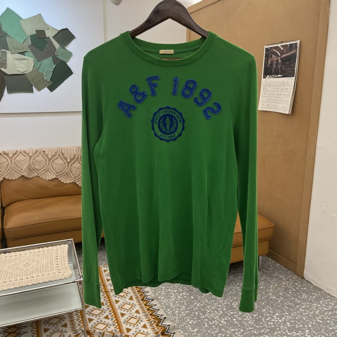 아베크롬비 빈티지 Y2K 레트로 그린 롱슬리브 M C10602 상품이미지3