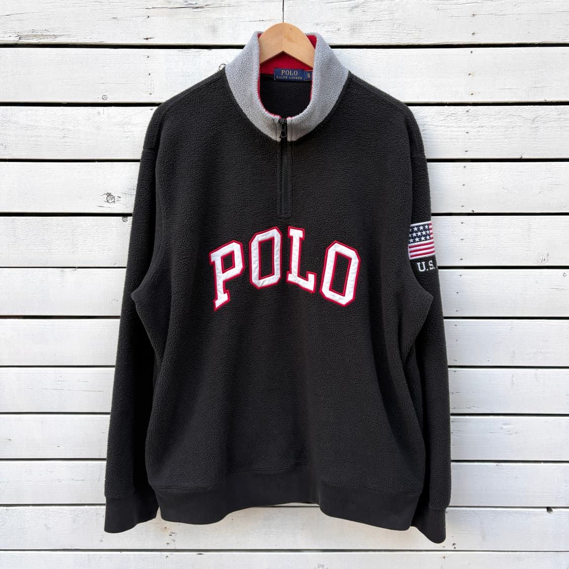 Polo 폴로 성조기 플리스 후리스 풀오버 상품이미지1