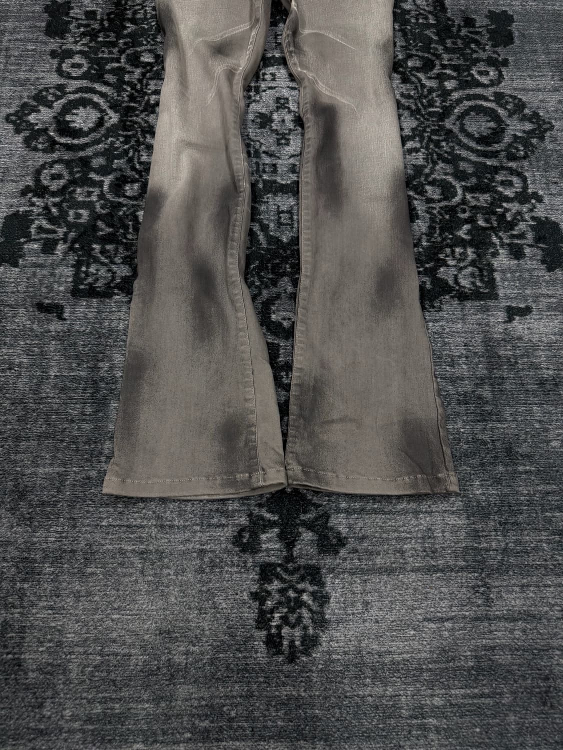 Tornado mart dark washing grey flare den 상품이미지5