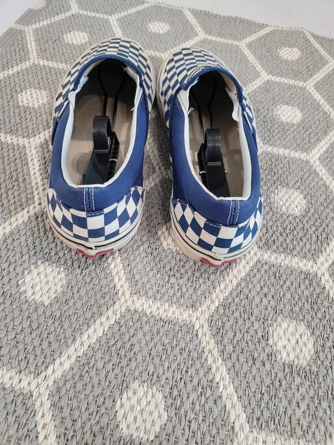 ✍️ [285] "청량함 한 스푼" 파란색 반스 체커보드 슬립온으로 코디 상품이미지4