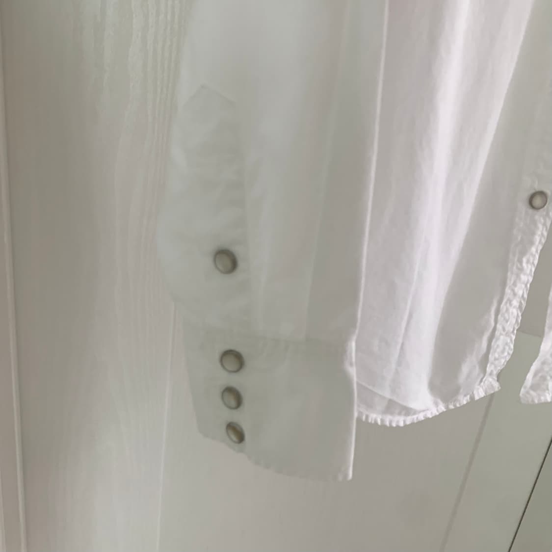 오어슬로우 여성 화이트 코튼 웨스턴 셔츠 상품이미지2