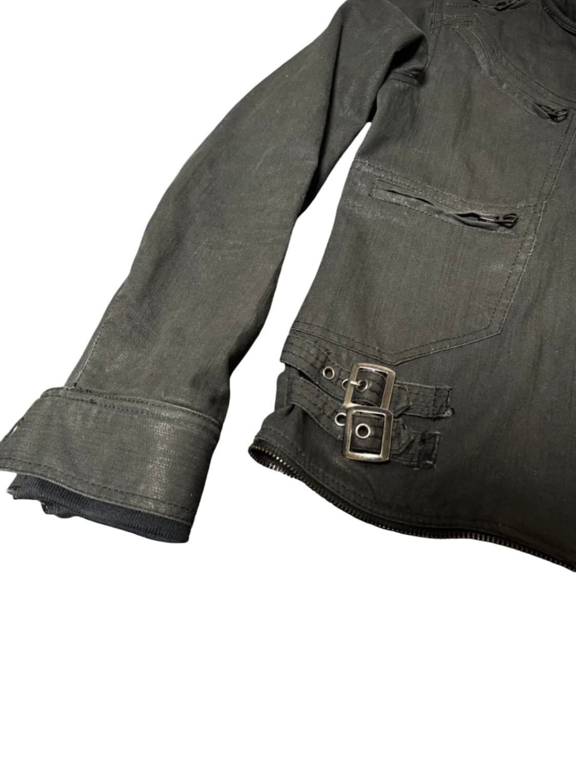 Fuga 00s rare coating rider jacket 상품이미지3