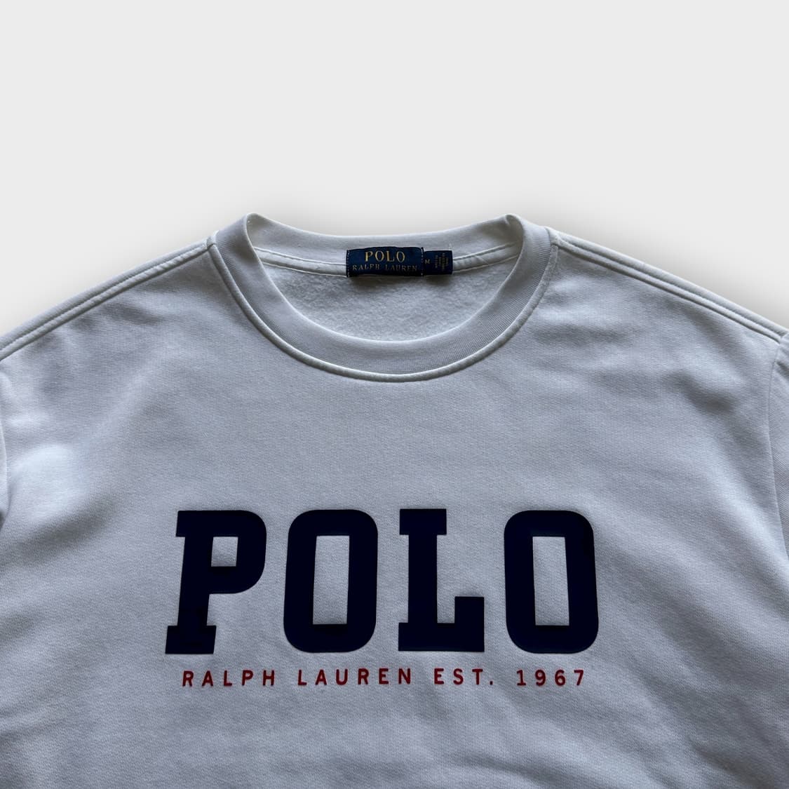 폴로 화이트 빅로고 맨투맨 상품이미지2