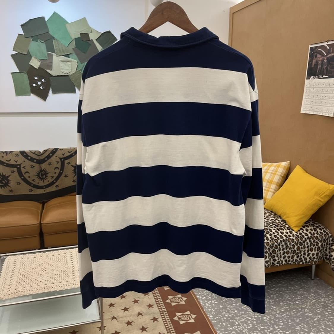 오아이오아이 레트로 00's 스트라이프 카라 롱슬리브 F C10272 상품이미지4