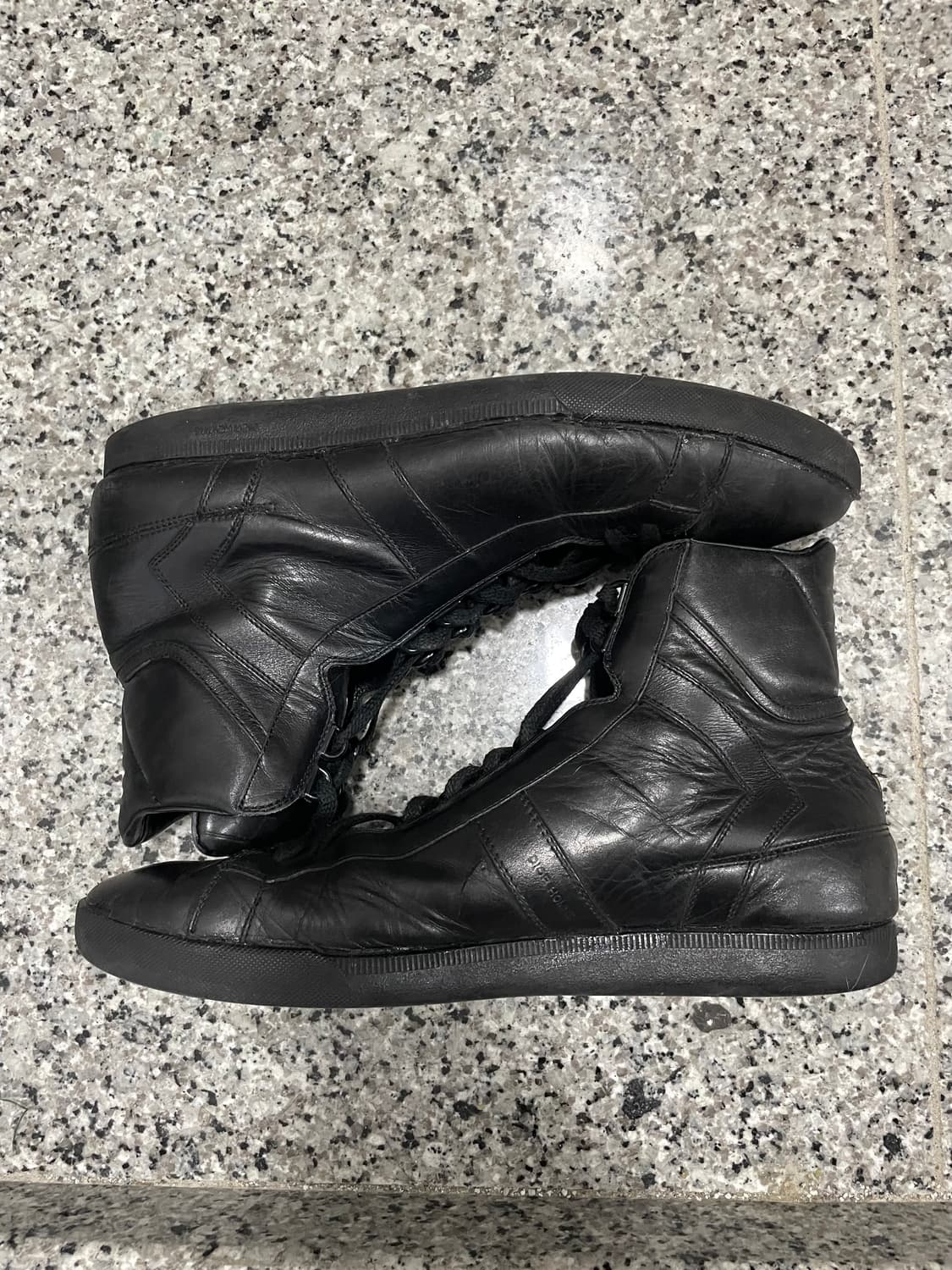 디올옴므04ss스트립 스니커즈 하이탑 블랙 상품이미지6