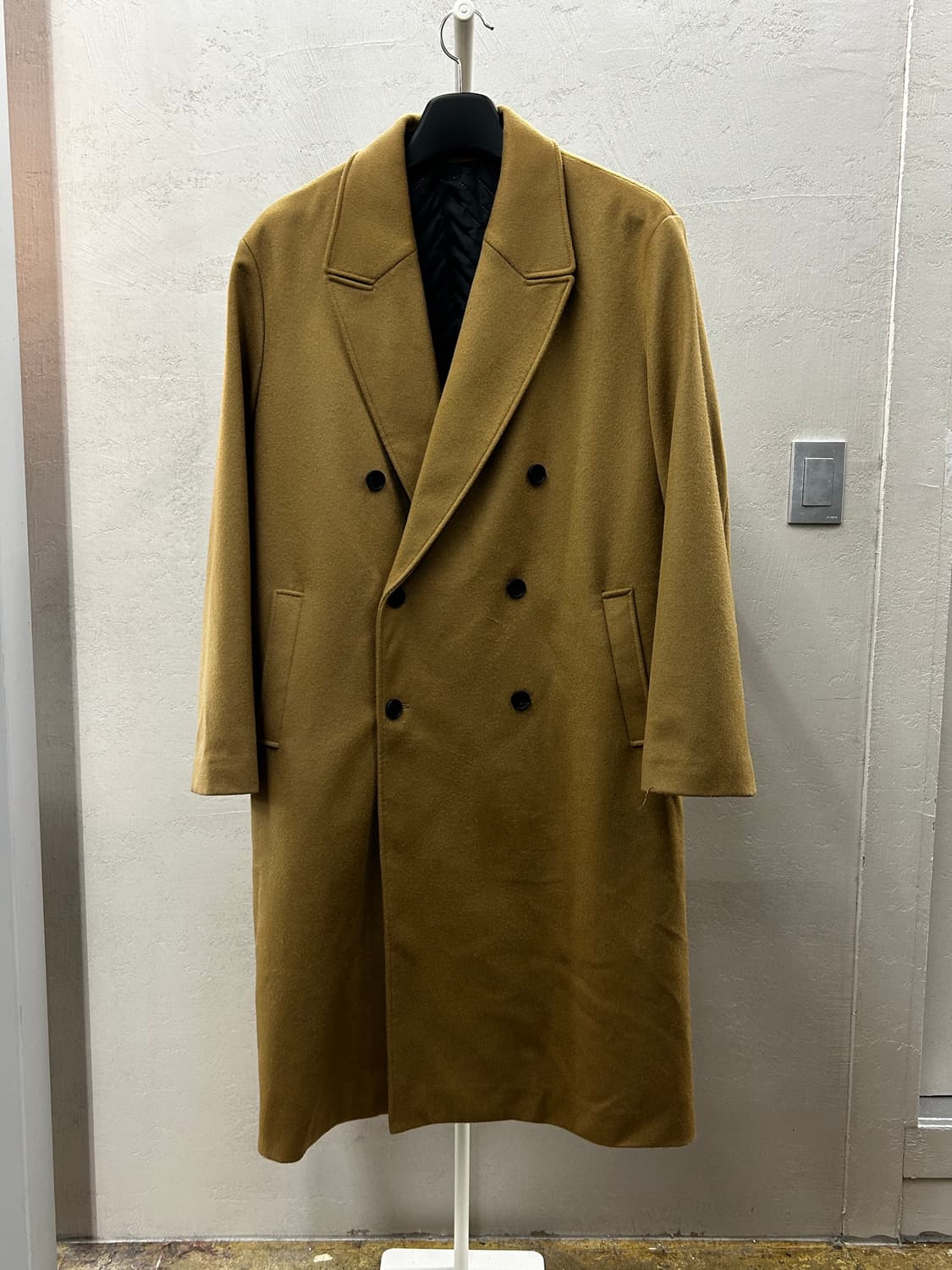 엘무드(LMOOD) 고급 울코트 브라운 코트 상품이미지2