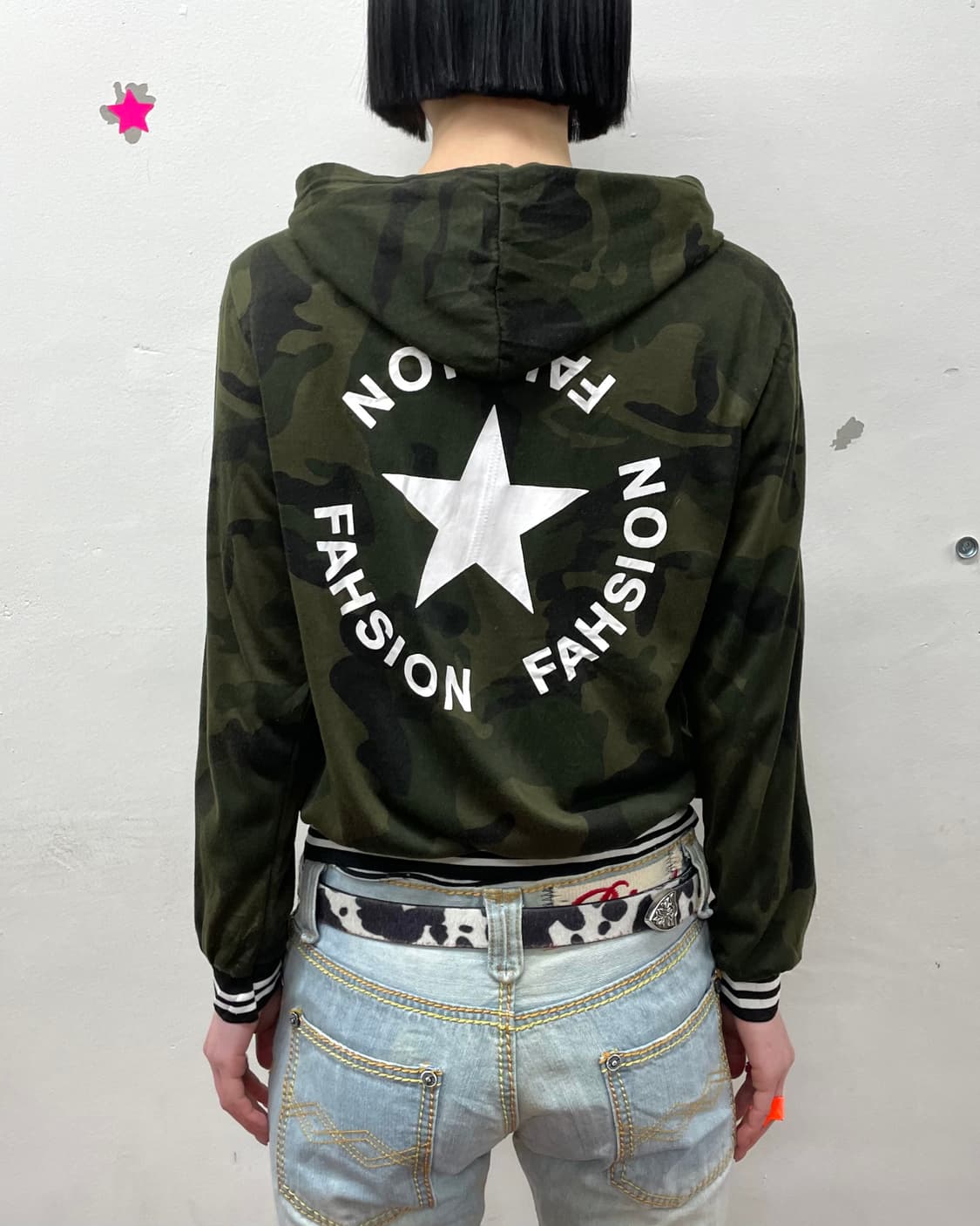 Camo Big Star Hooded Zip-Up  상품이미지1