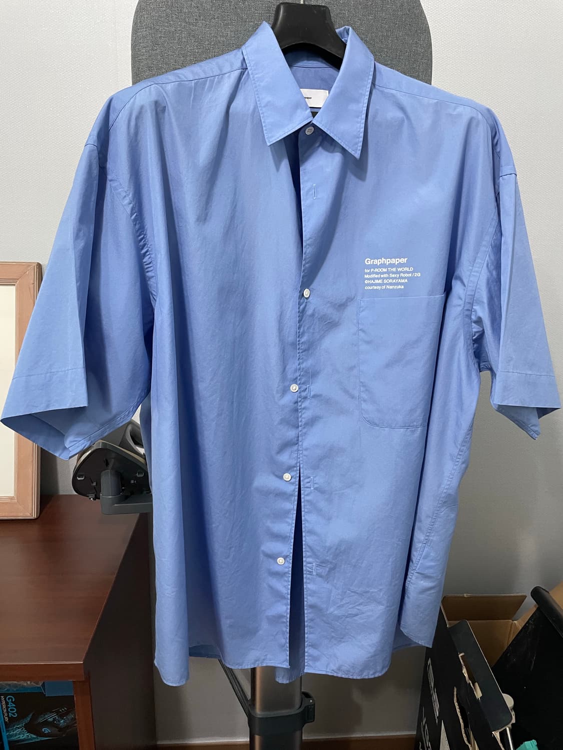 그라프페이퍼 소라야마 SAX 반팔셔츠 F 상품이미지1