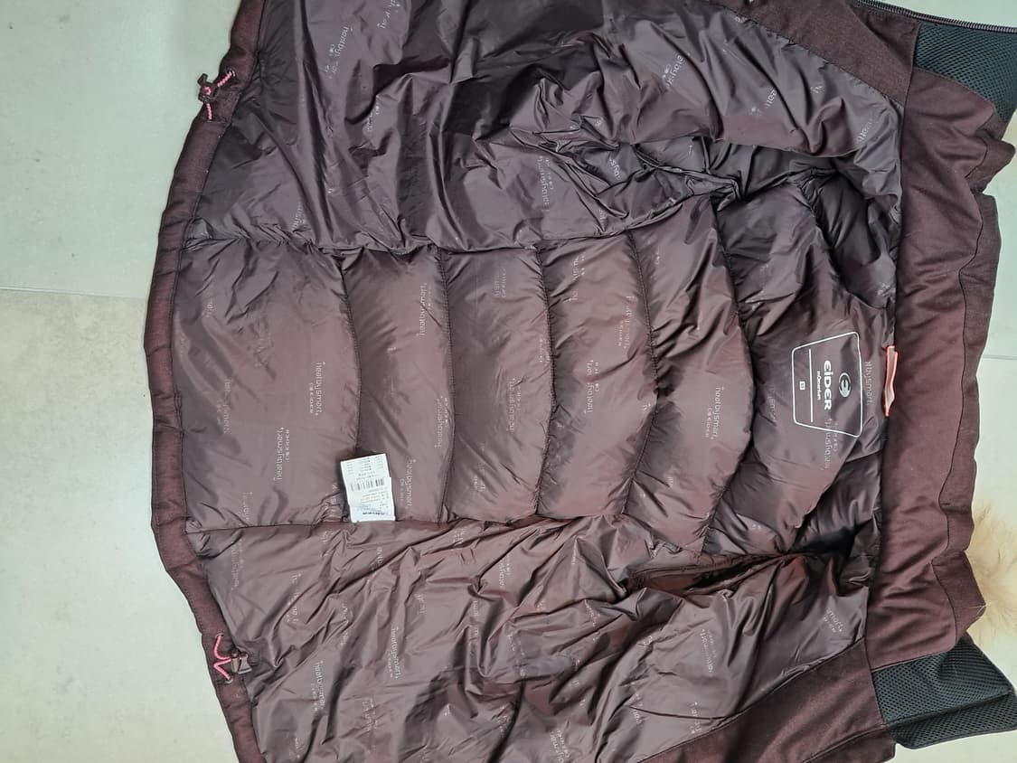 아이더 여성 다운 패딩 XS 버건디(새상품) 상품이미지3