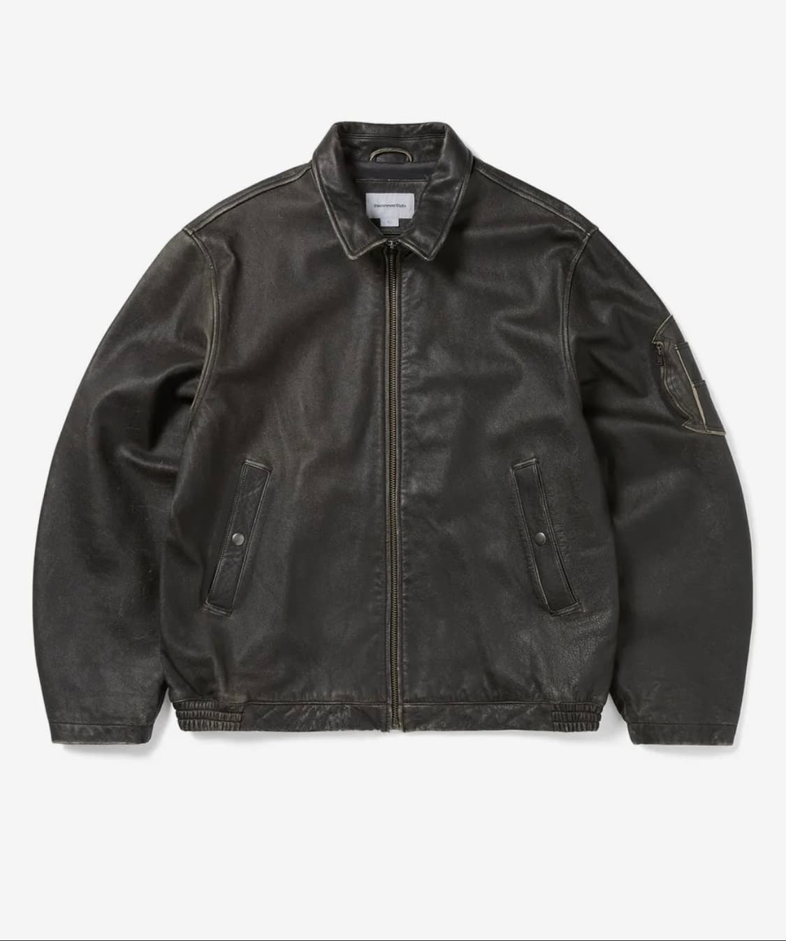 디스이즈네버댓 플라이트 레더 가죽자켓 L 상품이미지1