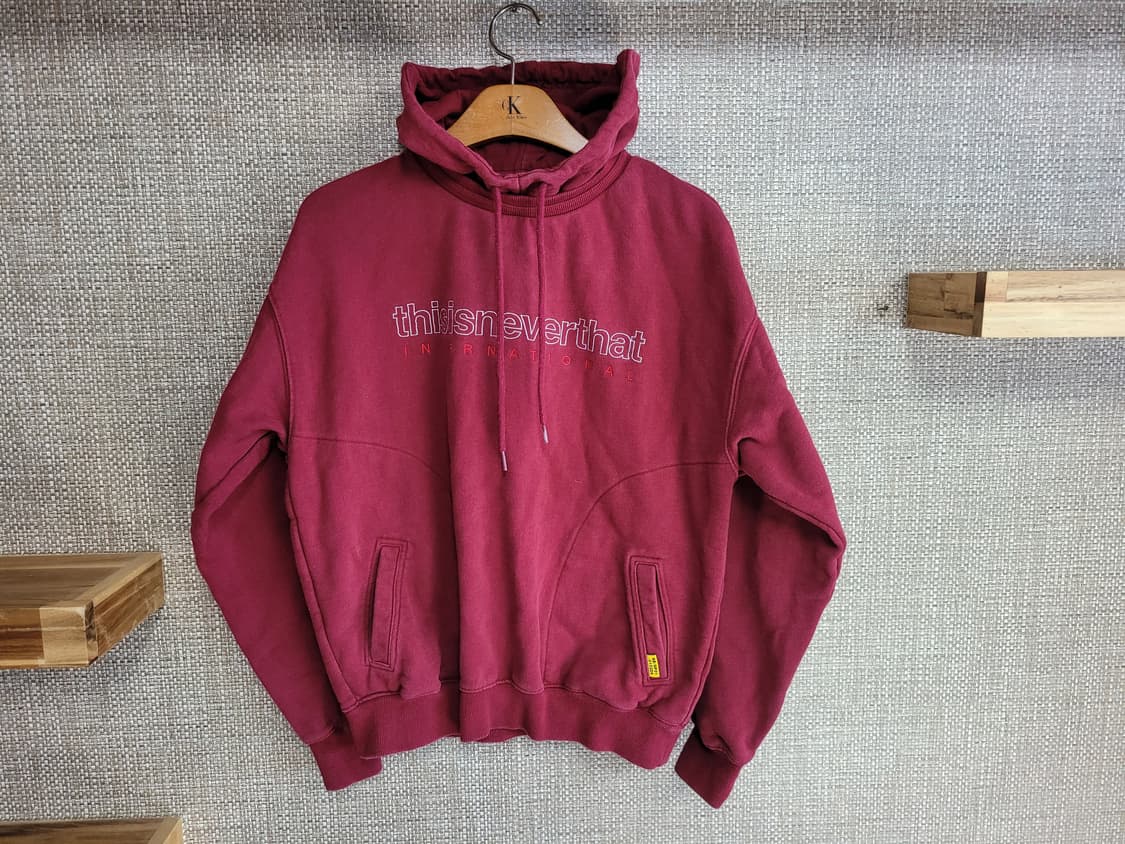 S 90~95사이즈 디스이즈네버댓 헤비코튼 후드티  상품이미지1