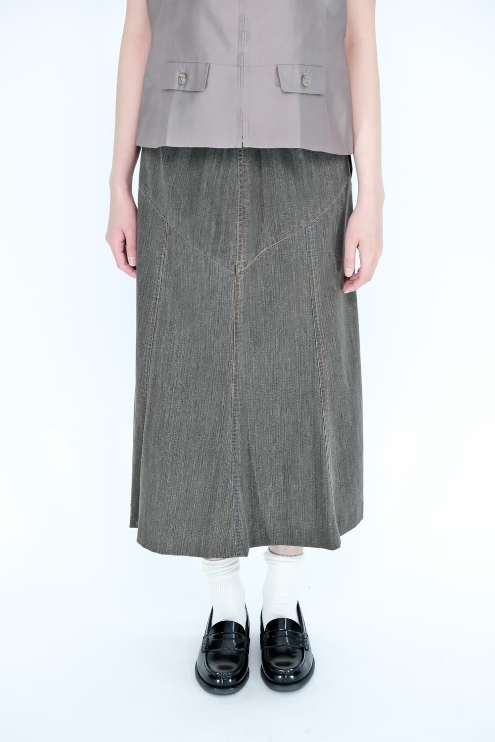 Color Stitch Mermaid Skirt ~34 상품이미지7