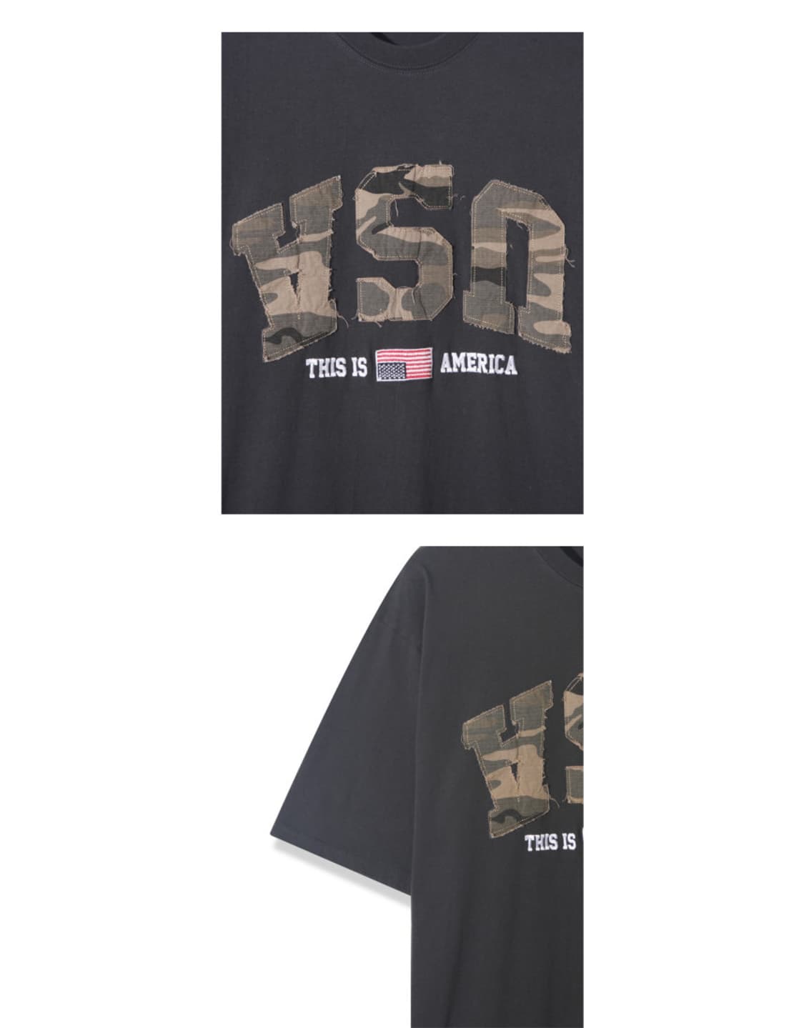 (새상품) USA 카모 데미지 빅로고 반팔티 상품이미지10