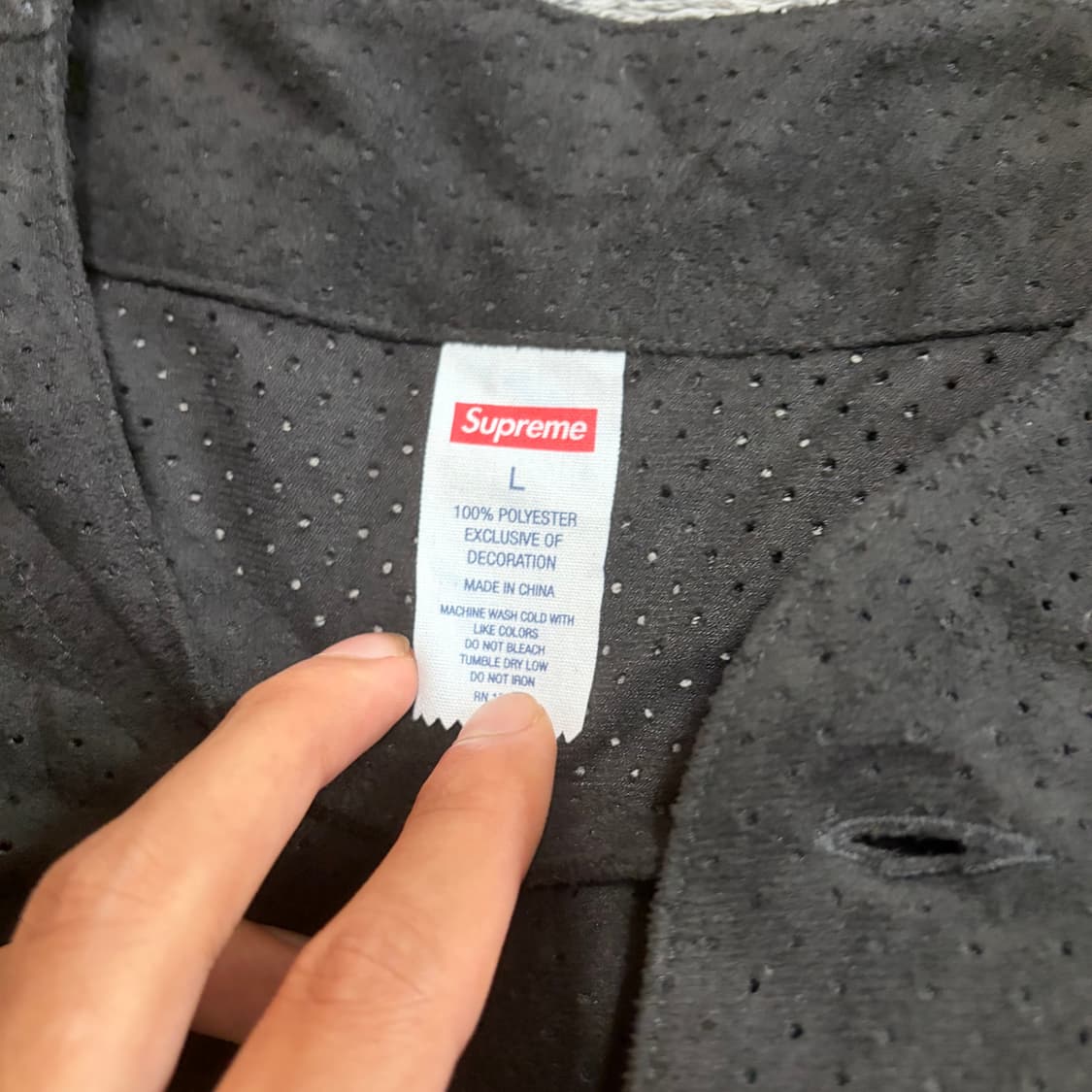 슈프림 울트라스웨이드 메쉬 베이스볼 저지 블랙 - 24SS L 상품이미지3