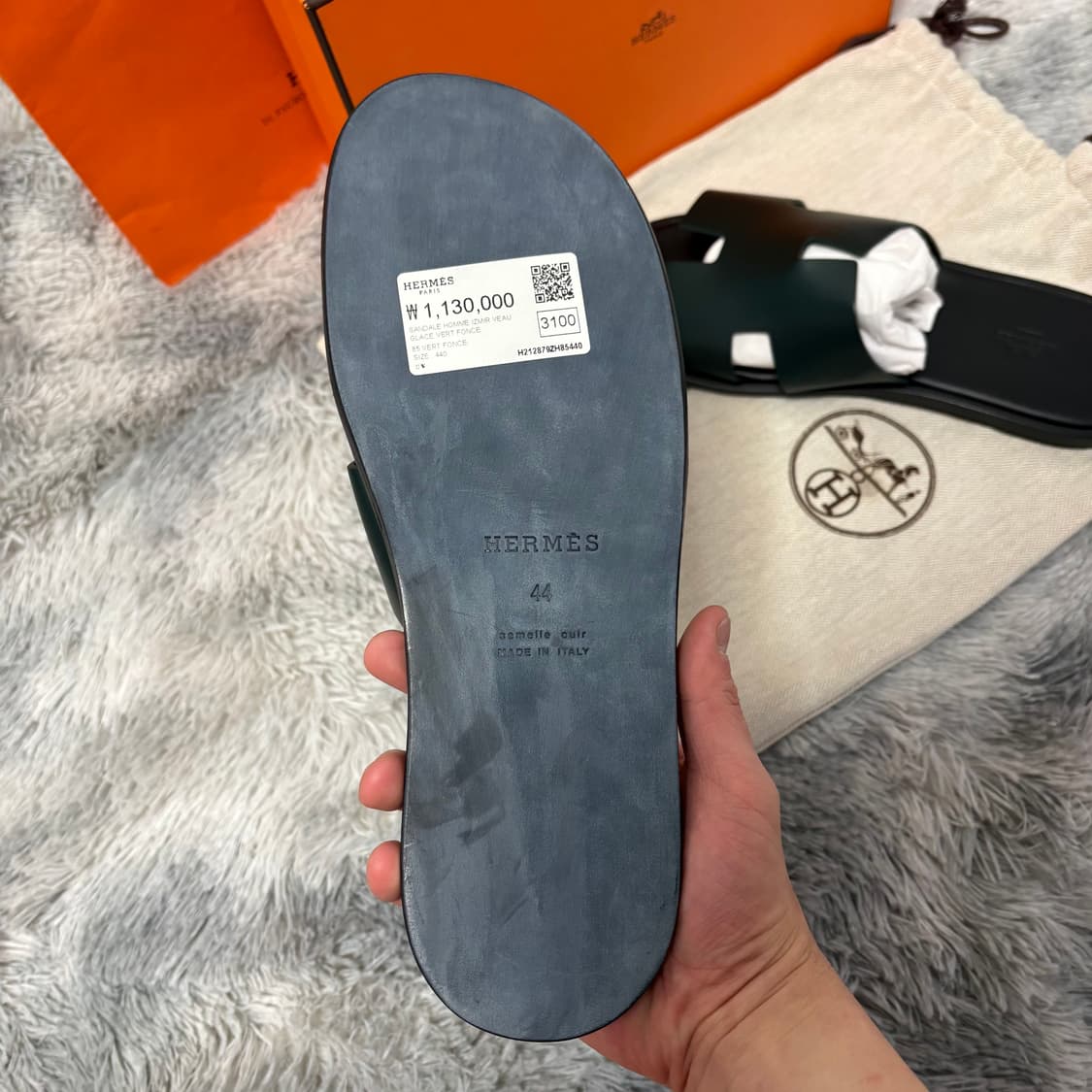 에르메스 이즈미르 44사이즈 카프스킨 &베르퐁쎄 상품이미지2